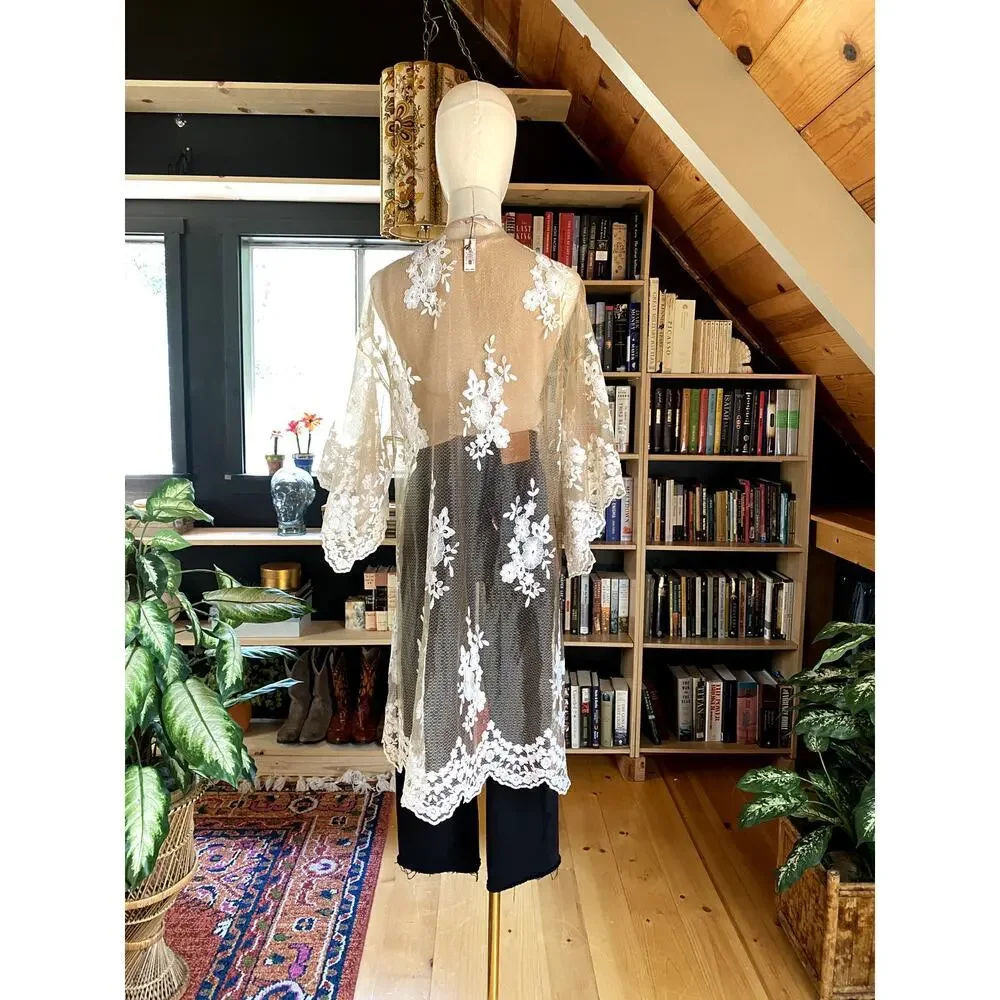 Victoria Secret Sheer Lace Jacket - Picture 5 of 7